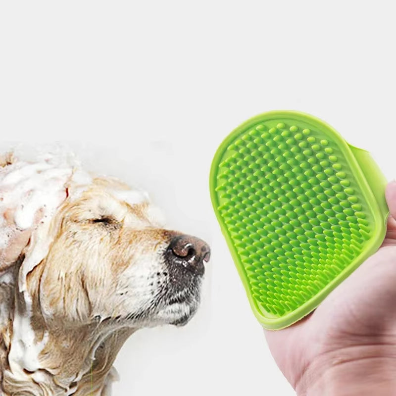 Pet Grooming Massage Gloves for Cats and Dogs - Waterproof Deshedding Tool with Soft Bristles for Effective Shedding Hair Removal