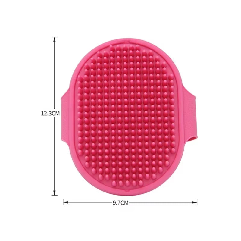 Pet Grooming Massage Gloves for Cats and Dogs - Waterproof Deshedding Tool with Soft Bristles for Effective Shedding Hair Removal
