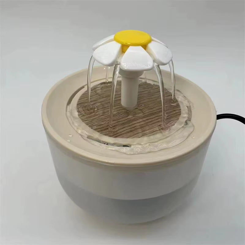 Automatic Pet Water Fountain with USB Filtered Recirculation System - 1200ml Silent Cat Drinking Bowl