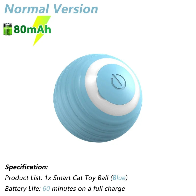 Electric Interactive Rolling Ball Toy for Cats - Smart Automatic Rotating Game Accessory
