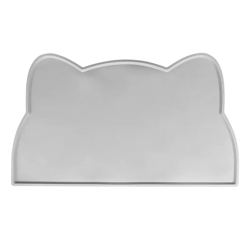 Silicone Pet Feeding Mat - Waterproof, Non-Stick Anti-Spill Tray for Dog and Cat Bowls